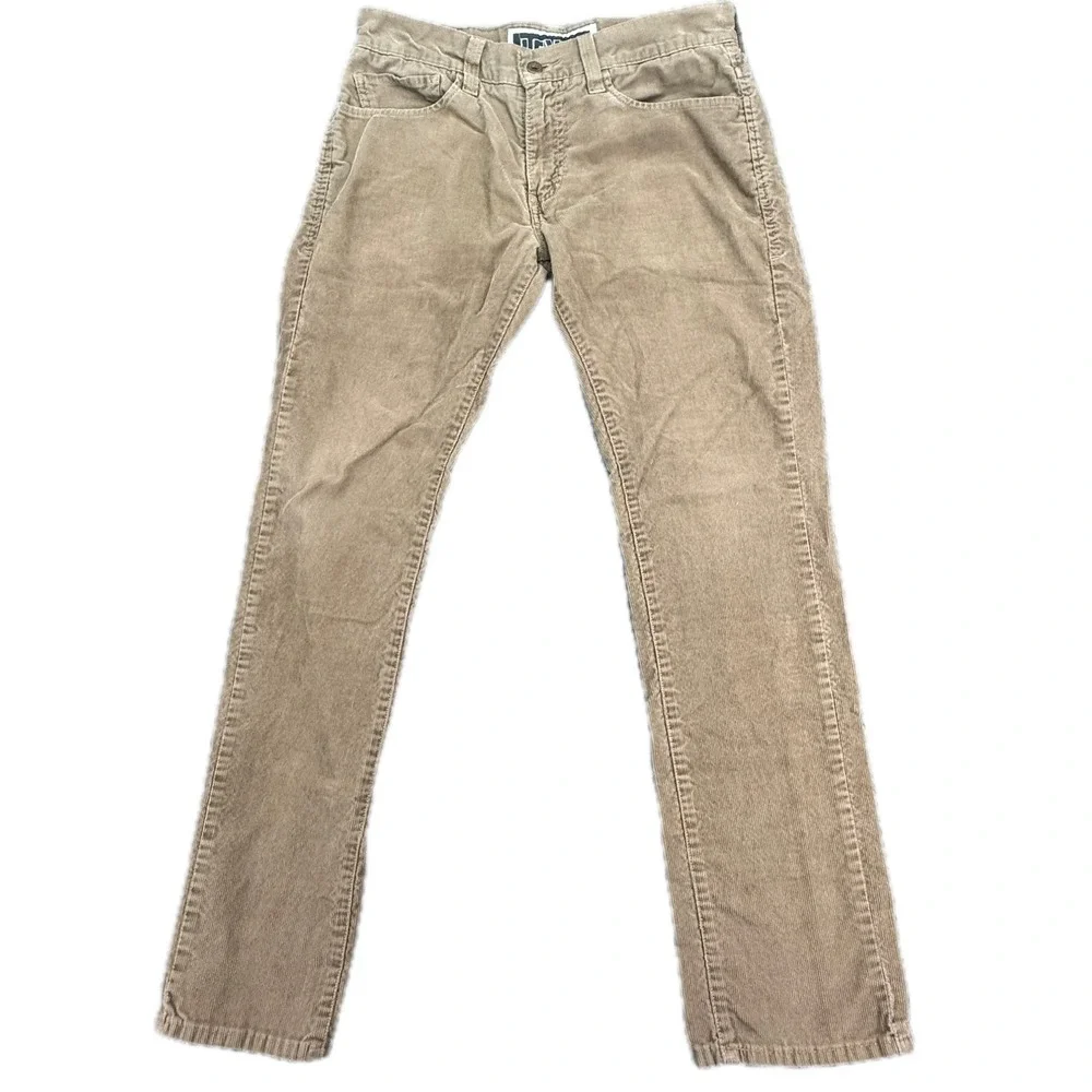 Levi's 511 Skinny Mens 32x30 Tan Khaki Corduroy‎ Stretch Pants 5 Pocket